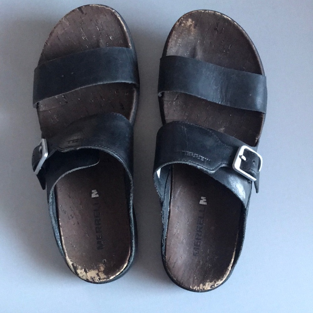 Used Merrell Sandals with Black Straps sz 8